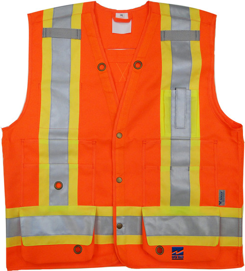 Hi-Vis Open Road Surveyor Safety Vest | Viking 6165 O/G/R/B