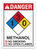 OSHA Safety Sign | NFPA Methanol | Sig | INCOM SS4504V, SS4504A, SS4504P, SC4504V, SC4504A, SC4504P, SA4504V, SA4504P   Safety Supplies Canada
