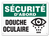 OSHA Safety Sign | Securite D'abord Douche Oculaire  | INCOM SSF5004V, SSF5004A, SSF5004P, SCF5004V, SCF5004A, SCF5004P, SAF5004V, SAF5004P   Safety Supplies Canada