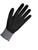 X-Site Seamless Knit Grey Nylon 15-Gauge with Black NFT Palm
