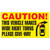 WIDE RIGHT TURN GIVE WAY Trailer Sign - 17" x 9"
