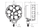 Amber Worklight Utility Spot/Flood Pattern #93600
