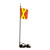 Buggy Whip 12"x12" Flag with Light, Quick Release & Spring (Buggy Whip Only)
