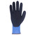 Horizon Blue Nylon Sandy Textured Nitrile Coated Gloves