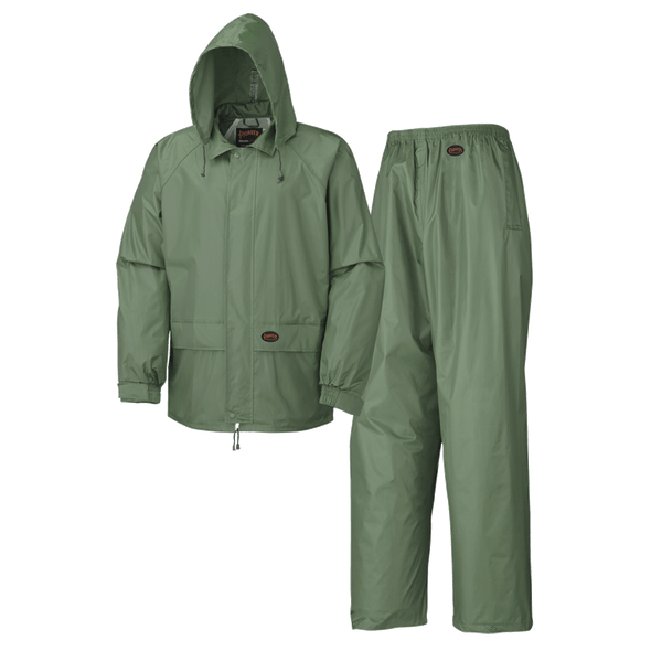 Rain Suit for Men Women Leathercraft Rain Gear Heavy Duty 3-Piece