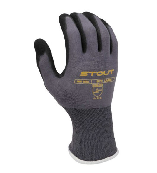 Blended Nylon/Spandex Glove - Foam Dipped Nitrile, Elastic Cuff | Pack of 12 | E MNT-0603   Safety Supplies Canada