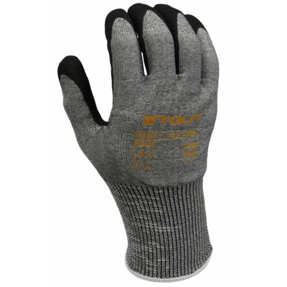 Seamless Knit Glove w/ Sandy Foam Nitrile, 13GA, A5 Liner | Pack of 12 | ANSI/IS MNT-0608   Safety Supplies Canada