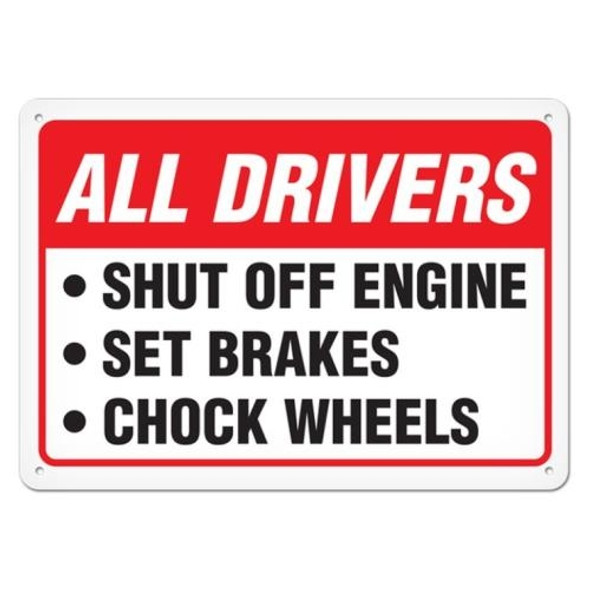 OSHA Safety Sign | All Drivers Shut Off | INCOM SS5072   Safety Supplies Canada