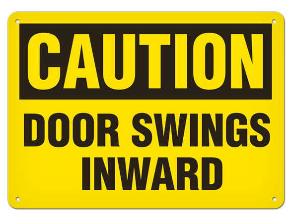OSHA Safety Sign | Caution Door Swings  | INCOM SS2027   Safety Supplies Canada