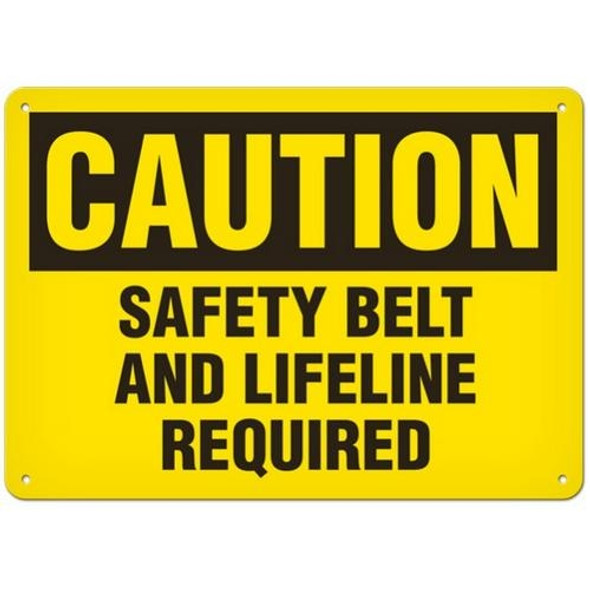 OSHA Safety Sign | Caution Safety Belt  | INCOM SS2011   Safety Supplies Canada