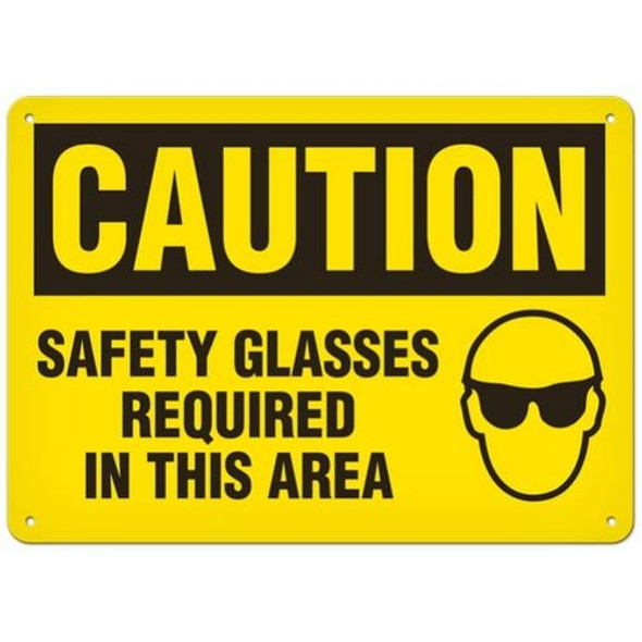 OSHA Safety Sign | Caution Safety Glass | INCOM SS2016   Safety Supplies Canada