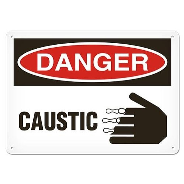 OSHA Safety Sign | Danger Caustic  | INCOM SS1064   Safety Supplies Canada