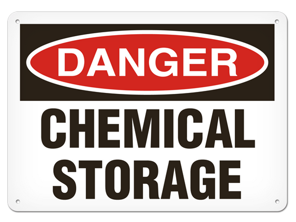 OSHA Safety Sign | Danger Chem Store  | INCOM SS1061V, SS1061A, SS1061VP, SC1061V   Safety Supplies Canada