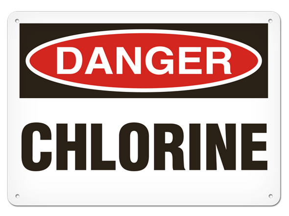 OSHA Safety Sign | Danger Chlorine  | INCOM SS1038   Safety Supplies Canada