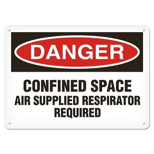 OSHA Safety Sign | Danger Confined Air  | INCOM SS1087   Safety Supplies Canada