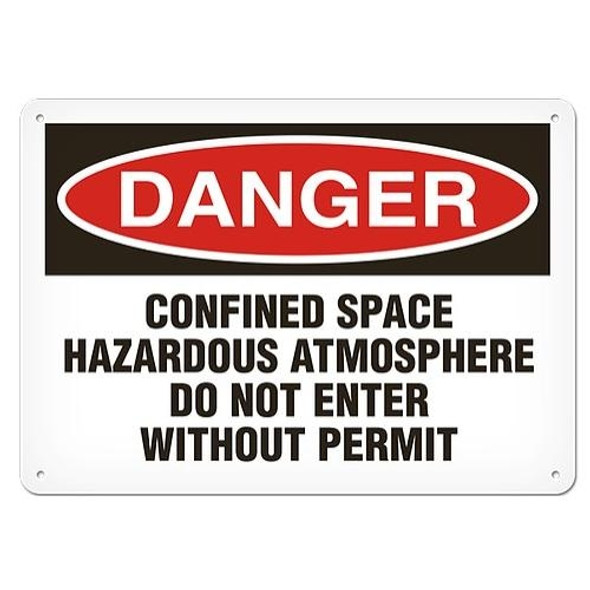 OSHA Safety Sign | Danger Confined Haz  | INCOM SS1086   Safety Supplies Canada