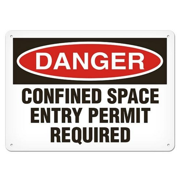 OSHA Safety Sign | Danger ConSpace Entry By Permit Required | INCOM SA1163   Safety Supplies Canada