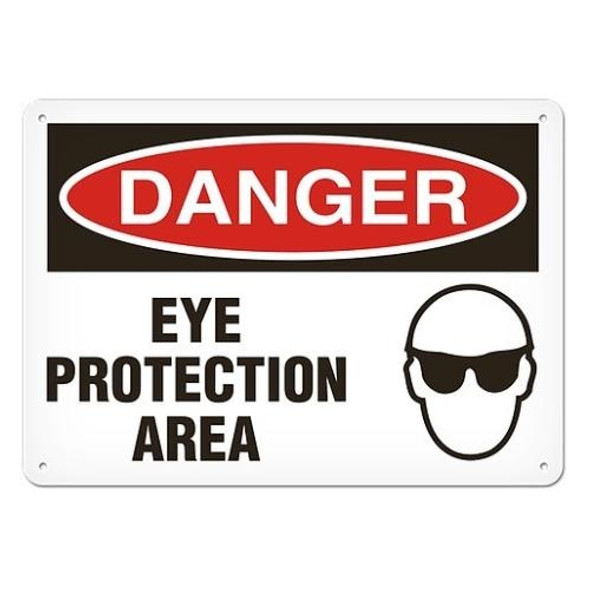 OSHA Safety Sign | Danger Eye Protection Area  | INCOM SS1012V, SS1012A, SS1012P, SC1012V, SC1012A, SC1012P, SA1012V, SA1012P   Safety Supplies Canada
