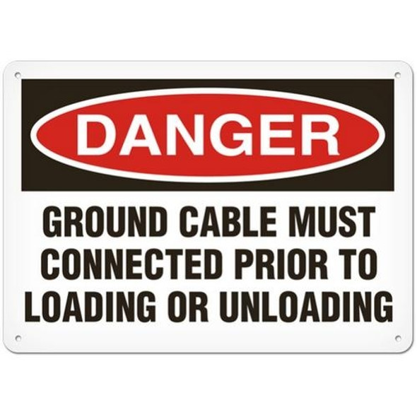 OSHA Safety Sign | Danger Ground Cable  | INCOM SS1141V, SS1141A, SS1141P, SC1141V, SC1141A, SC1141P, SA1141V, SA1141P   Safety Supplies Canada