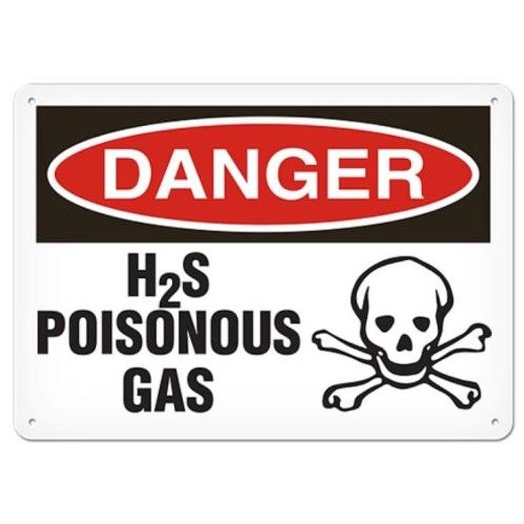 OSHA Safety Sign | Danger H2S Pois.Gas  | INCOM SS1117V, SS1117A, SS1117P, SC1117V, SC1117A, SC1117P, SA1117V, SA1117P   Safety Supplies Canada