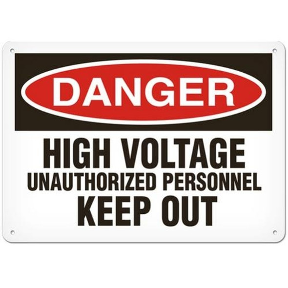 OSHA Safety Sign | Danger High Voltage Keep out  | INCOM SS1140V, SS1140A, SS1140P, SC1140V, SC1140A, SC1140P, SA1140V, SA1140P   Safety Supplies Canada