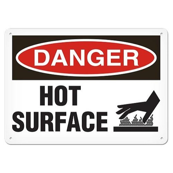 OSHA Safety Sign | Danger Hot Surface  | INCOM SS1113V, SS1113A, SS1113P, SC1113V, SC1113A, SC1113P, SA1113V, SA1113P   Safety Supplies Canada