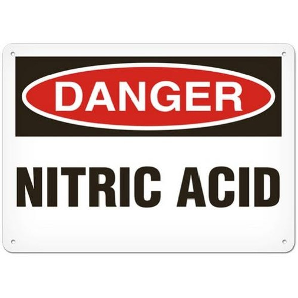 OSHA Safety Sign | Danger Nitric Acid  | INCOM SS1142V, SS1142A, SS1142P, SC1142V, SC1142A, SC1142P, SA1142V, SA1142P   Safety Supplies Canada