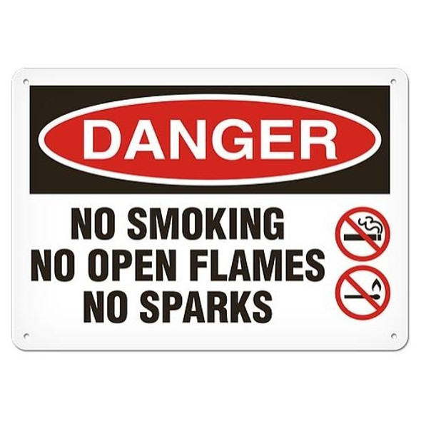 OSHA Safety Sign | Danger Open Flame  | INCOM SS1074V, SS1074A, SS1074P, SC1074V, SC1074A, SC1074P, SA1074V, SA1074P   Safety Supplies Canada