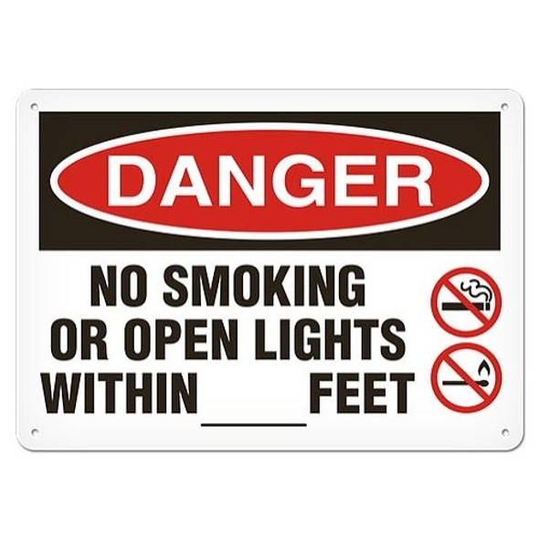 OSHA Safety Sign | Danger Open Lights  | INCOM SS1073V, SS1073A, SS1073P, SC1073V, SC1073A, SC1073P, SA1073V, SA1073P   Safety Supplies Canada