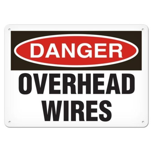 OSHA Safety Sign | Danger Overhead Wire | Incom
