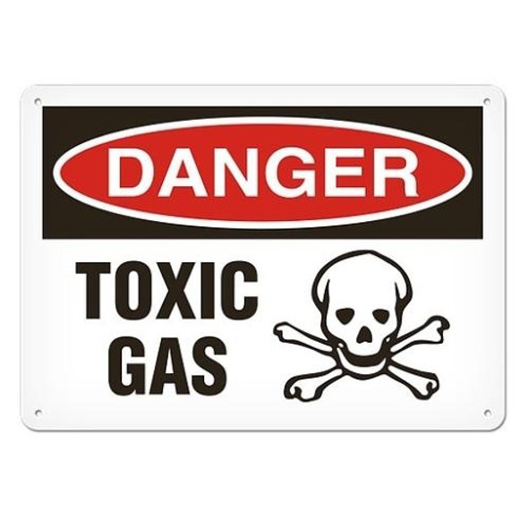 OSHA Safety Sign | Danger Toxic Gas  | INCOM SS1033V, SS1033A, SS1033P, SC1033V, SC1033A, SC1033P, SA1033V, SA1033P   Safety Supplies Canada