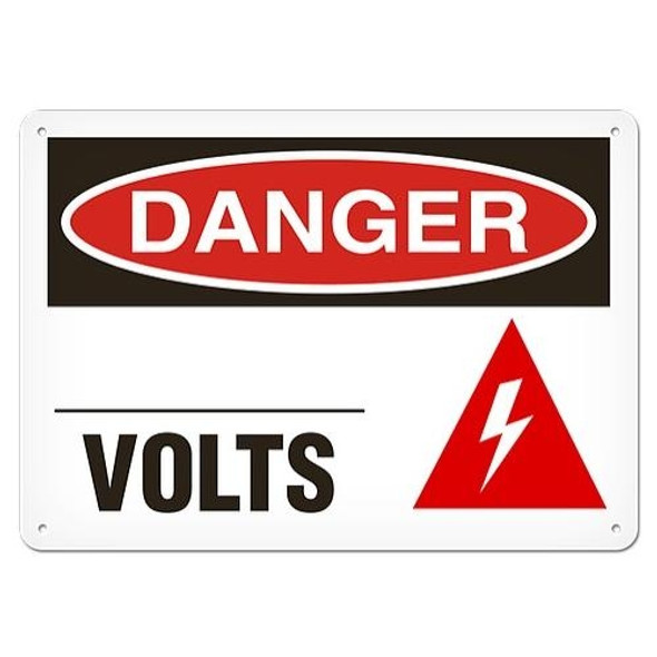 OSHA Safety Sign | Danger Volts  | INCOM SS1108V, SS1108A, SS1108P, SC1108V, SC1108A, SC1108P, SA1108V, SA1108P   Safety Supplies Canada
