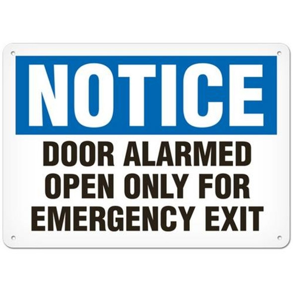OSHA Safety Sign | Notice Door Alarm  | INCOM SS4016V, SS4016A, SS4016P, SC4016V, SC4016A, SC4016P, SA4016V, SA4016P   Safety Supplies Canada