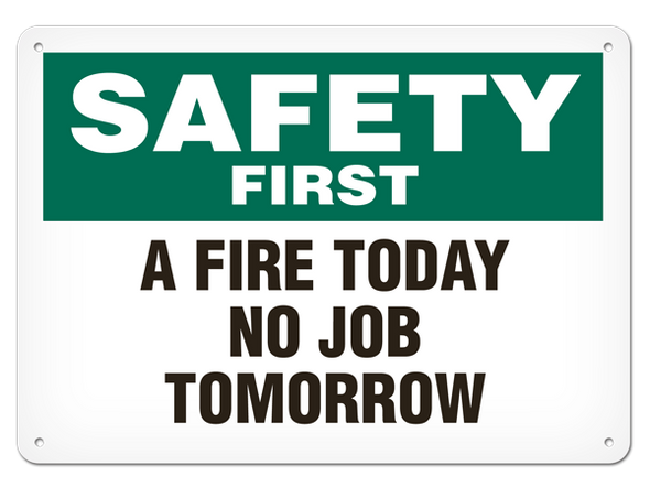 OSHA Safety Sign | Safety Fire Today  | INCOM SS5020V, SS5020A, SS5020P, SC5020V, SC5020A, SC5020P, SA5020V, SA5020P   Safety Supplies Canada