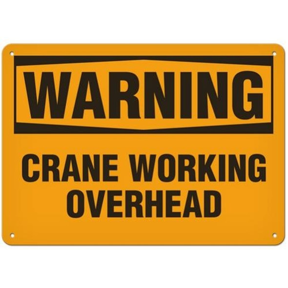 OSHA Safety Sign | Warning Crane Work  | INCOM SS3051V, SS3051A, SS3051P, SC3051V, SC3051A, SC3051P, SA3051V, SA3051P   Safety Supplies Canada