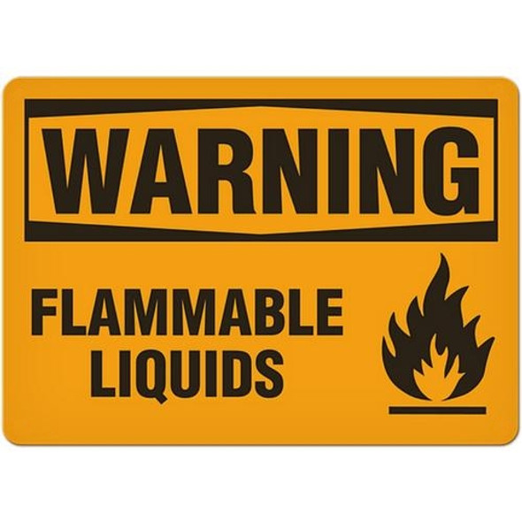 OSHA Safety Sign | Warning Flamm Liq  | INCOM SS3026V, SS3026A, SS3026P, SC3026V, SC3026A, SC3026P, SA3026V, SA3026P   Safety Supplies Canada