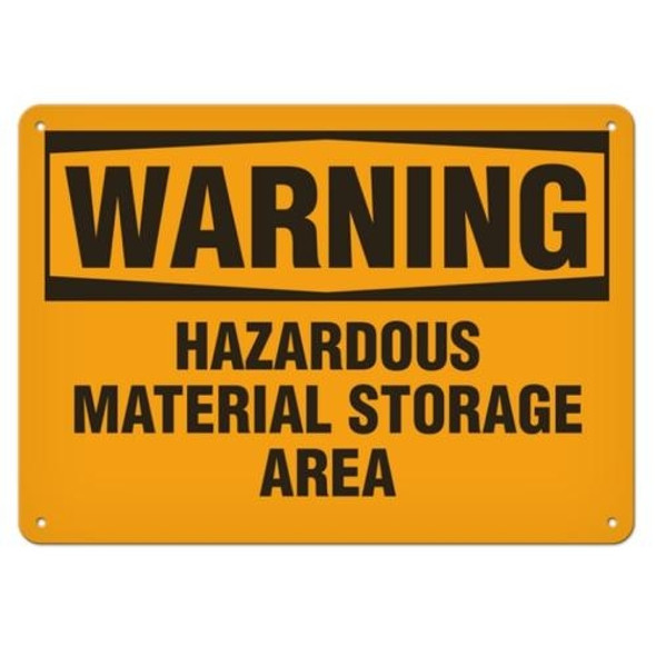 OSHA Safety Sign | Warning Haz Mat'l  | INCOM SS3012V, SS3012A, SS3012P, SC3012V, SC3012A, SC3012P, SA3012V, SA3012P   Safety Supplies Canada