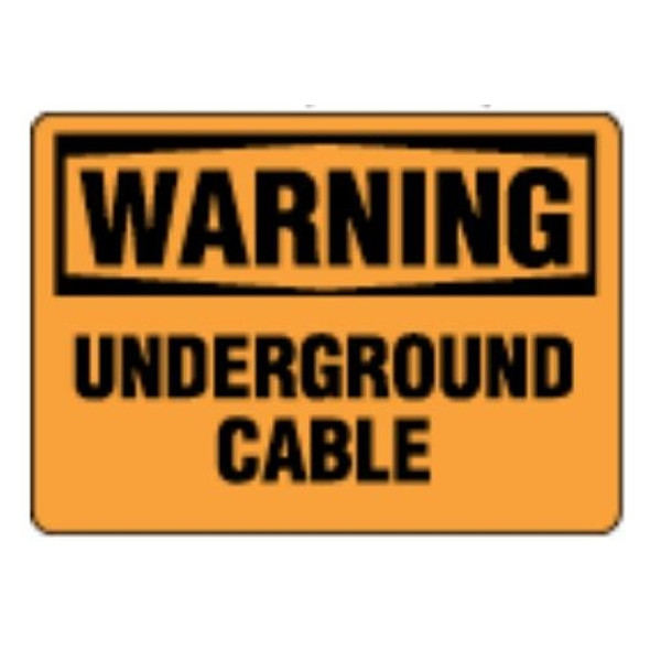 OSHA Safety Sign | Warning Underground  | INCOM SS3049V, SS3049A, SS3049P, SC3049V, SC3049A, SC3049P, SA3049V, SA3049P   Safety Supplies Canada