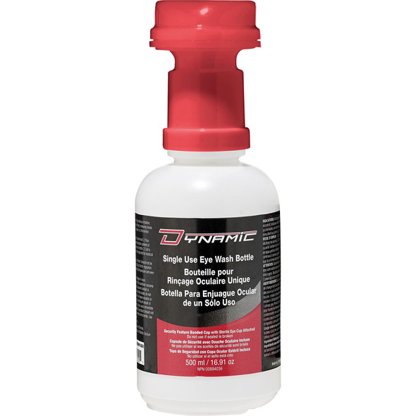 Isotonic Solution Sterile 16 oz/500ml in bottle with Eye Cup attach (one time us FAEW016SU   Safety Supplies Canada