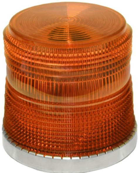 Amber Low Profile Fleet LED Beacon Magnetic Mount - Lens: Amber - Z Base 200ZM-12V-A   Safety Supplies Canada