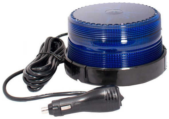 Blue Low Profile Fleet+ LED Beacon Magnetic Mount - Lens: Blue 23106   Safety Supplies Canada