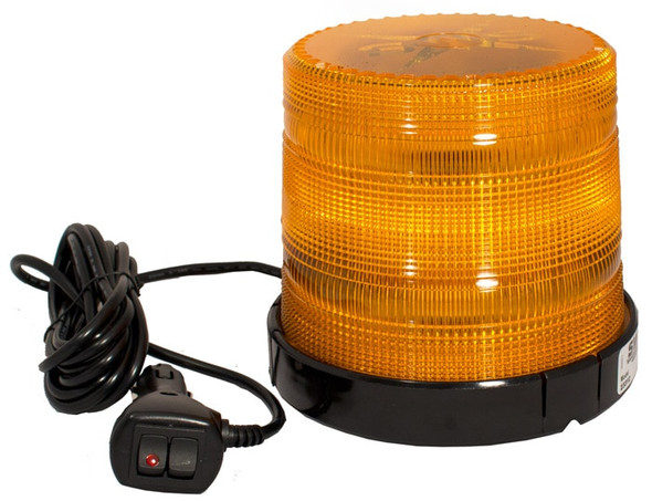 Amber Medium Profile Fleet+ LED Beacon Magnetic Mount - Lens: Amber 23312   Safety Supplies Canada