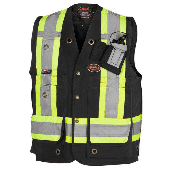 CSA Surveyor's/Supervisor's Vest - Cotton Duck - Black