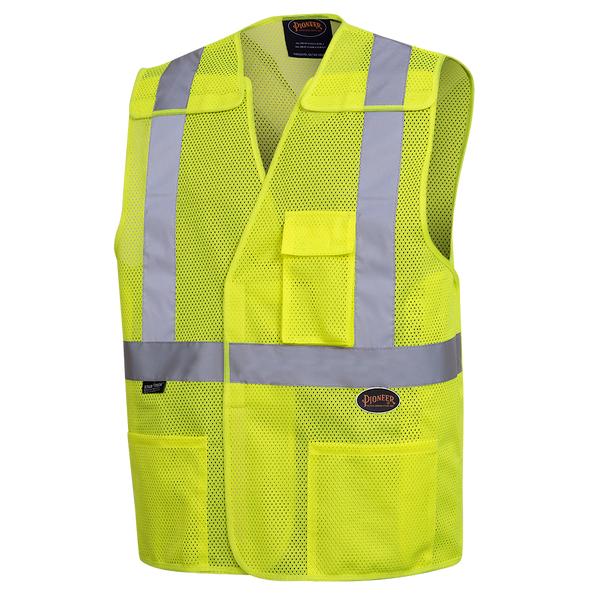 Hi-Viz Safety Vest with 2" Tape - Poly Mesh 6923   Safety Supplies Canada