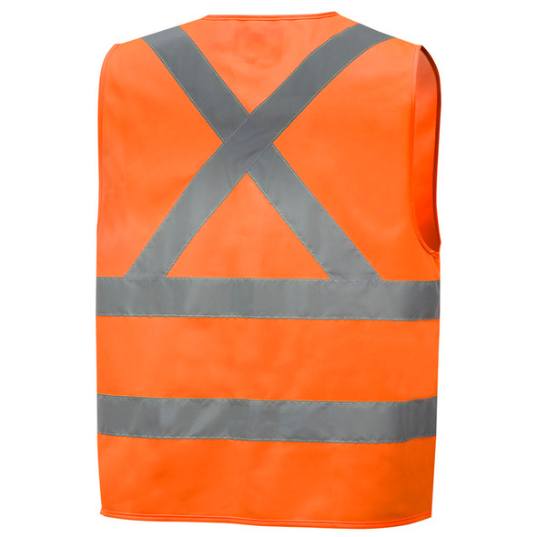 Hi-Viz Polyester Tricot Safety Vest with 2" Tape
