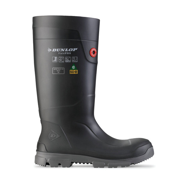 Purofort Fieldpro Full Safety Charcoal 15'' PU Work Boots