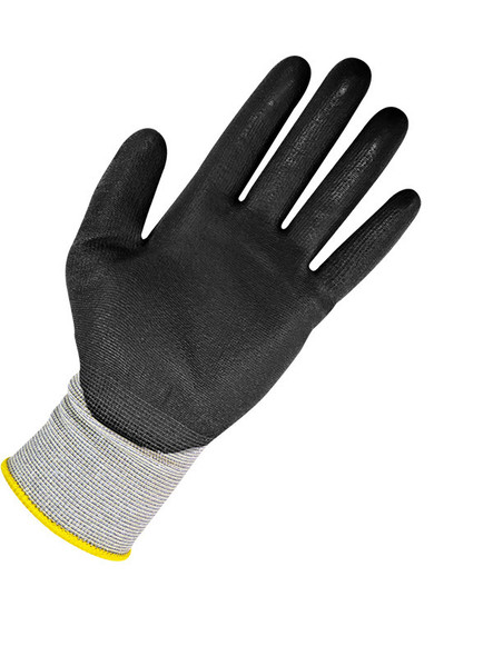 Cut-X Grey 18G Seamless Knit HPPE (Cut) with Black NPR Foam - Pack of 12 | Cut Level A4 | Bob Dale Gloves