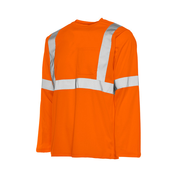 Hi Vis Poly Long Sleeve with 2In Tape | Ground Force