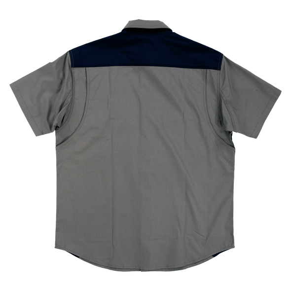 Short Sleeve Stretch Ripstop Color Block Shirt