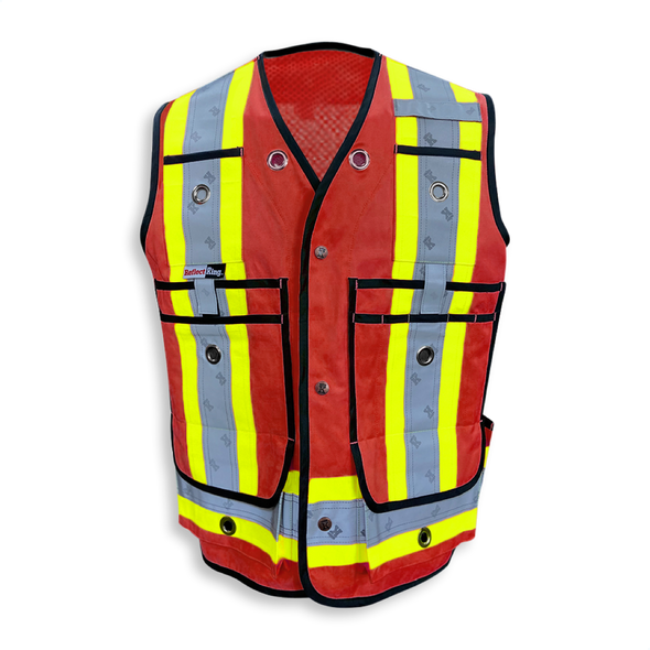 Big K Cotton Surveyor Safety Vest Full Mesh Back